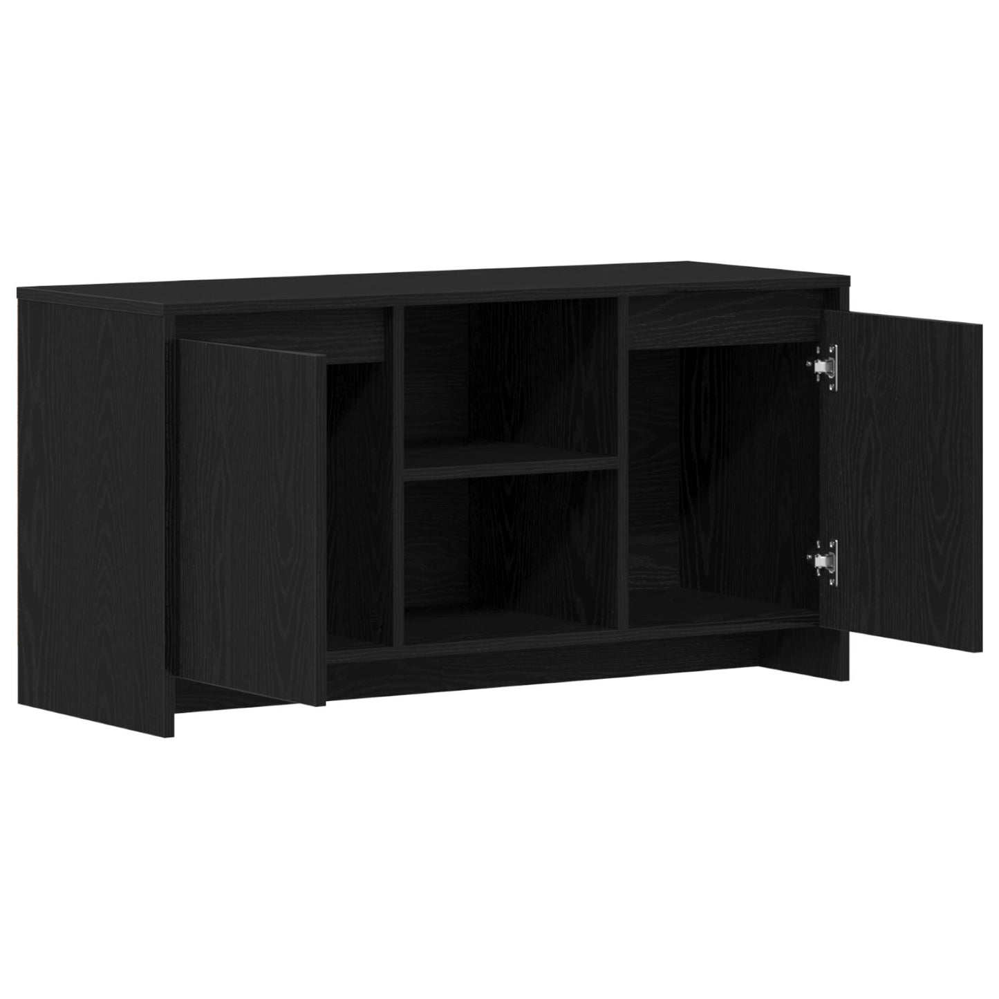 vidaXL TV-Schrank Schwarz Eiche 102x37,5x52,5 cm Holzwerkstoff