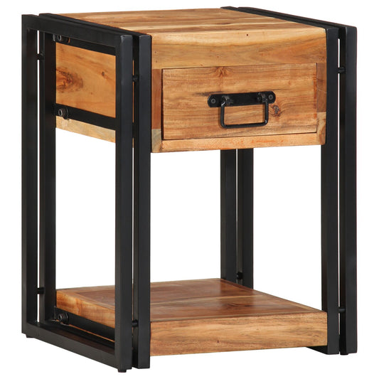 vidaXL Nachttisch 40x35x50 cm Massivholz Akazie