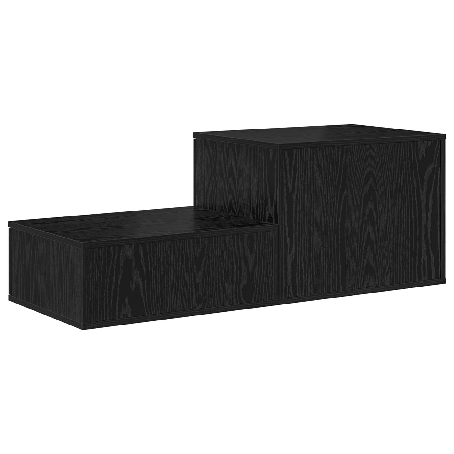 vidaXL Aufbewahrungsschrank Schwarz 127x41x40 cm Holzwerkstoff