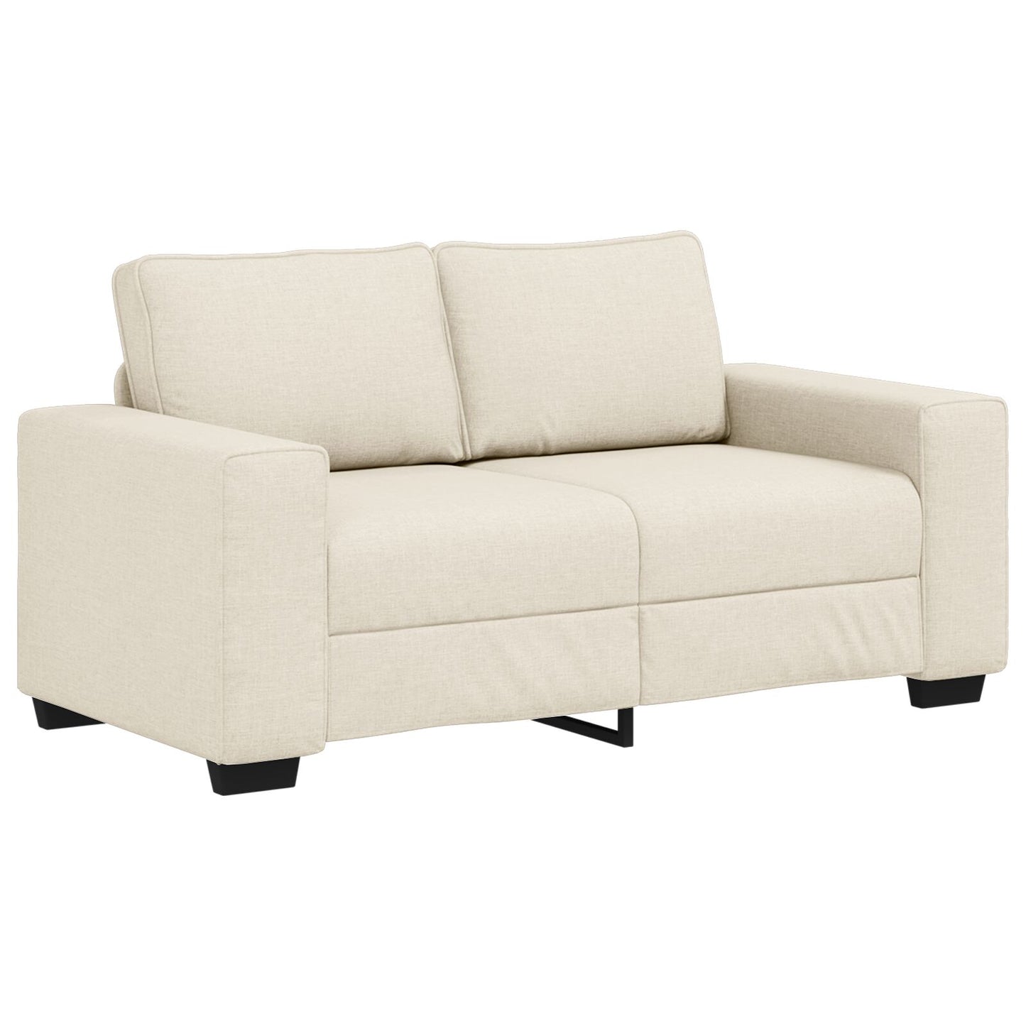 vidaXL 2-teilige Sofagruppe mit Kissen aus Leinen