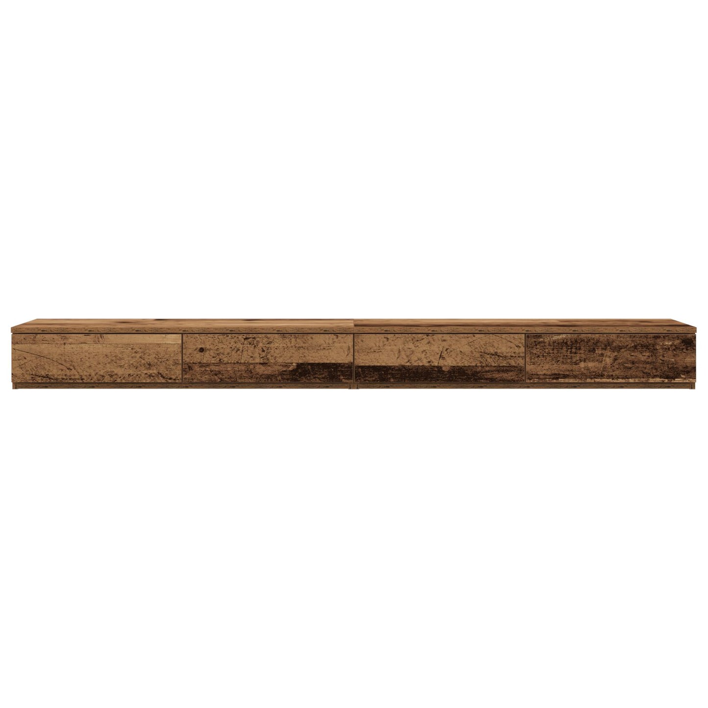 vidaXL Bett-Schubladen Alteiche 180x36,5x16,5 cm Holzwerkstoff