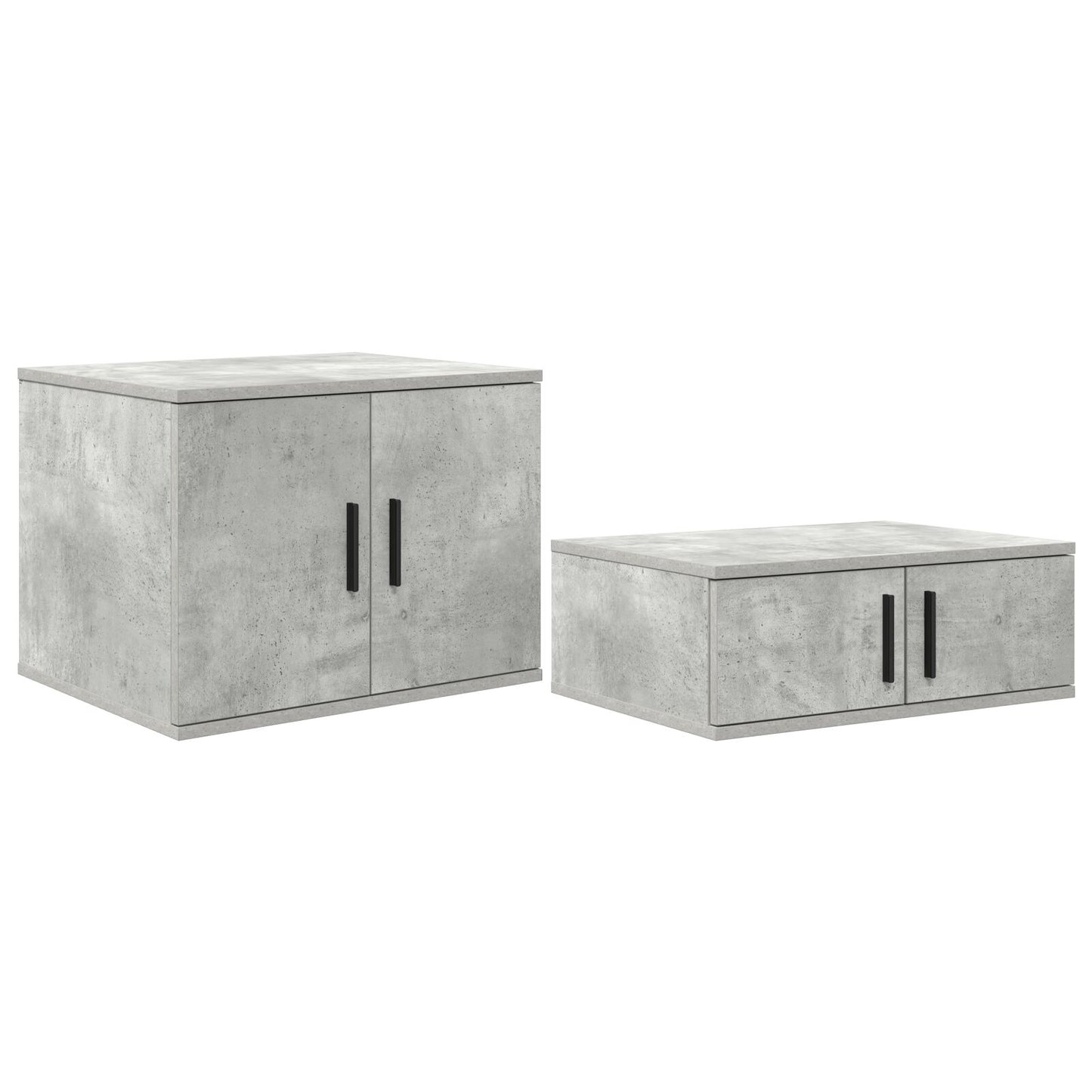 vidaXL Aufbewahrungsschrank Beton Grau 118x41x40 cm Engineered Wood