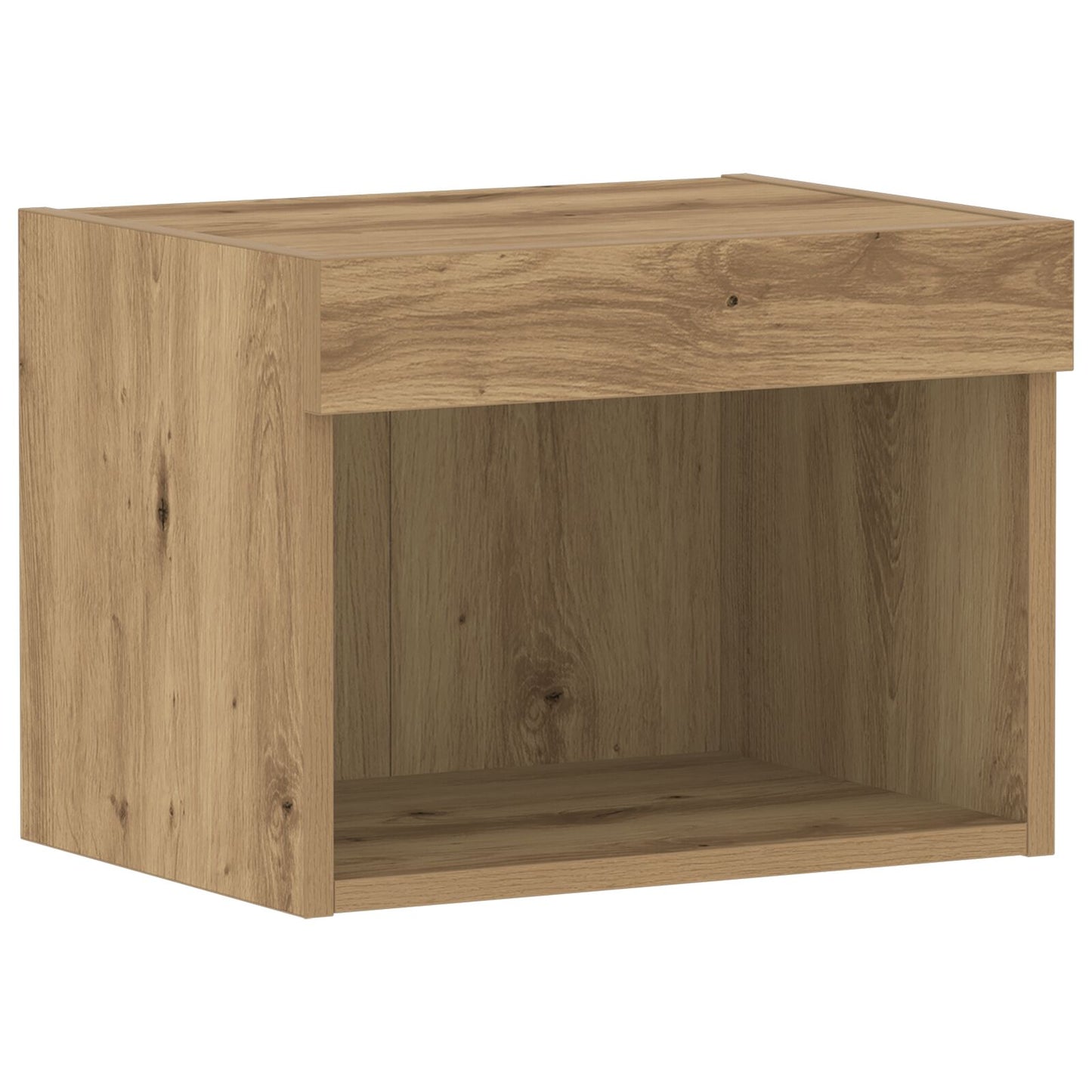vidaXL Wandschränke mit LED-Beleuchtung 2 Stk Artisan Eiche 40x30x30 cm