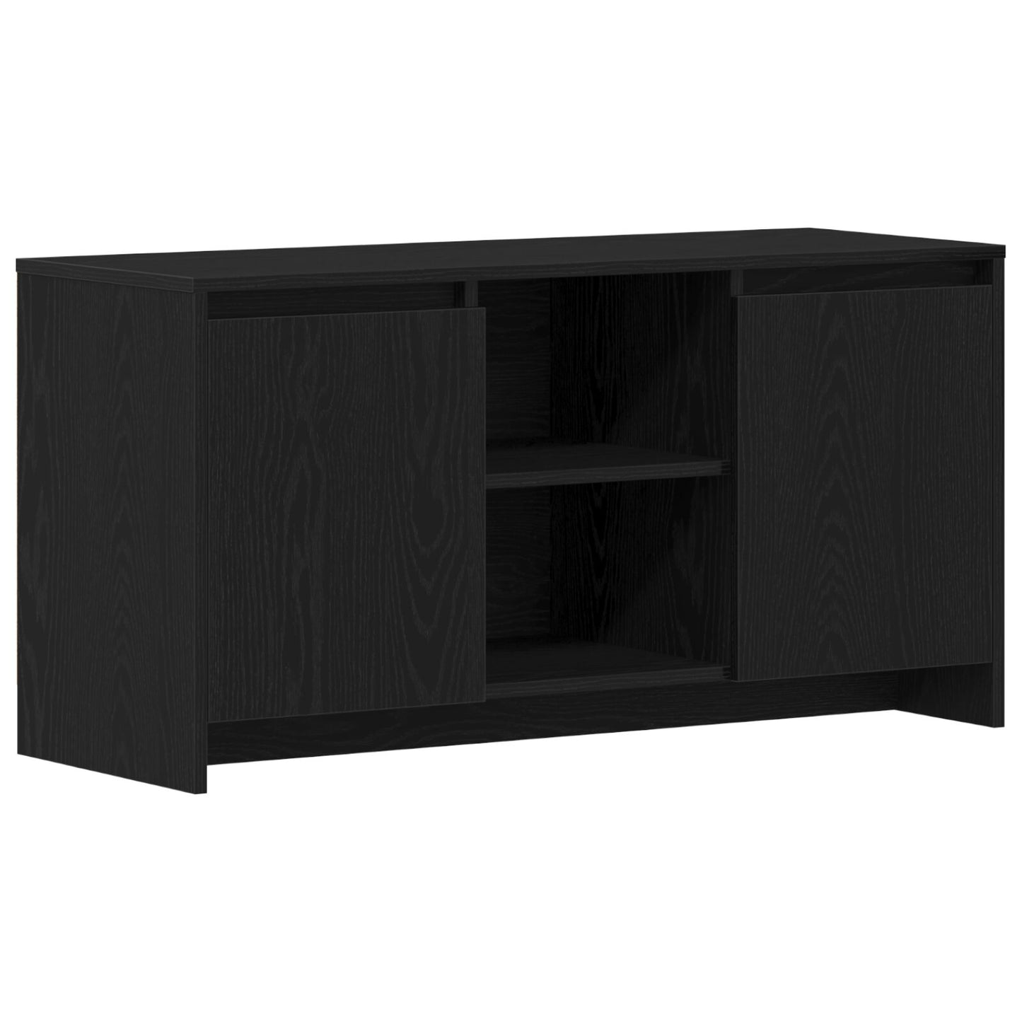 vidaXL TV-Schrank Schwarz Eiche 102x37,5x52,5 cm Holzwerkstoff
