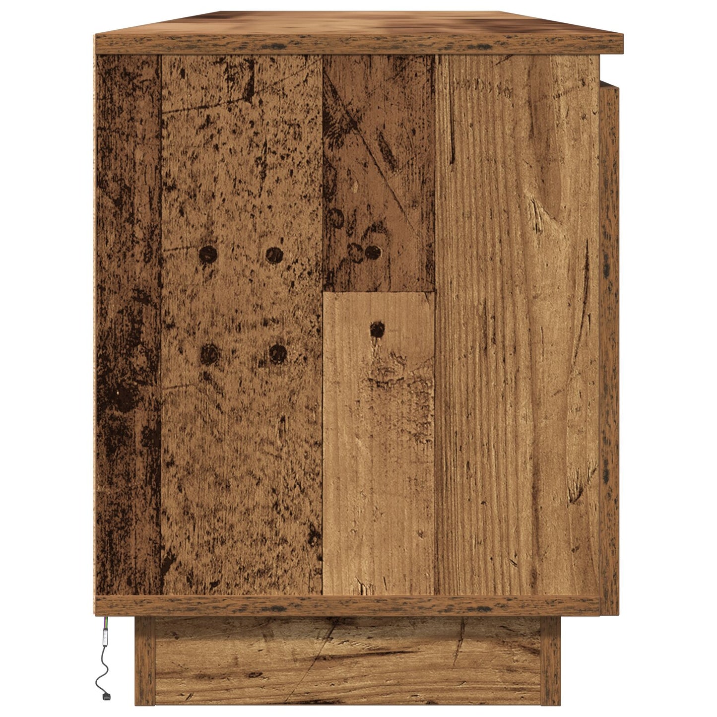 vidaXL TV-Schränke mit LED Altholz 180x38x49 cm Holzwerkstoff