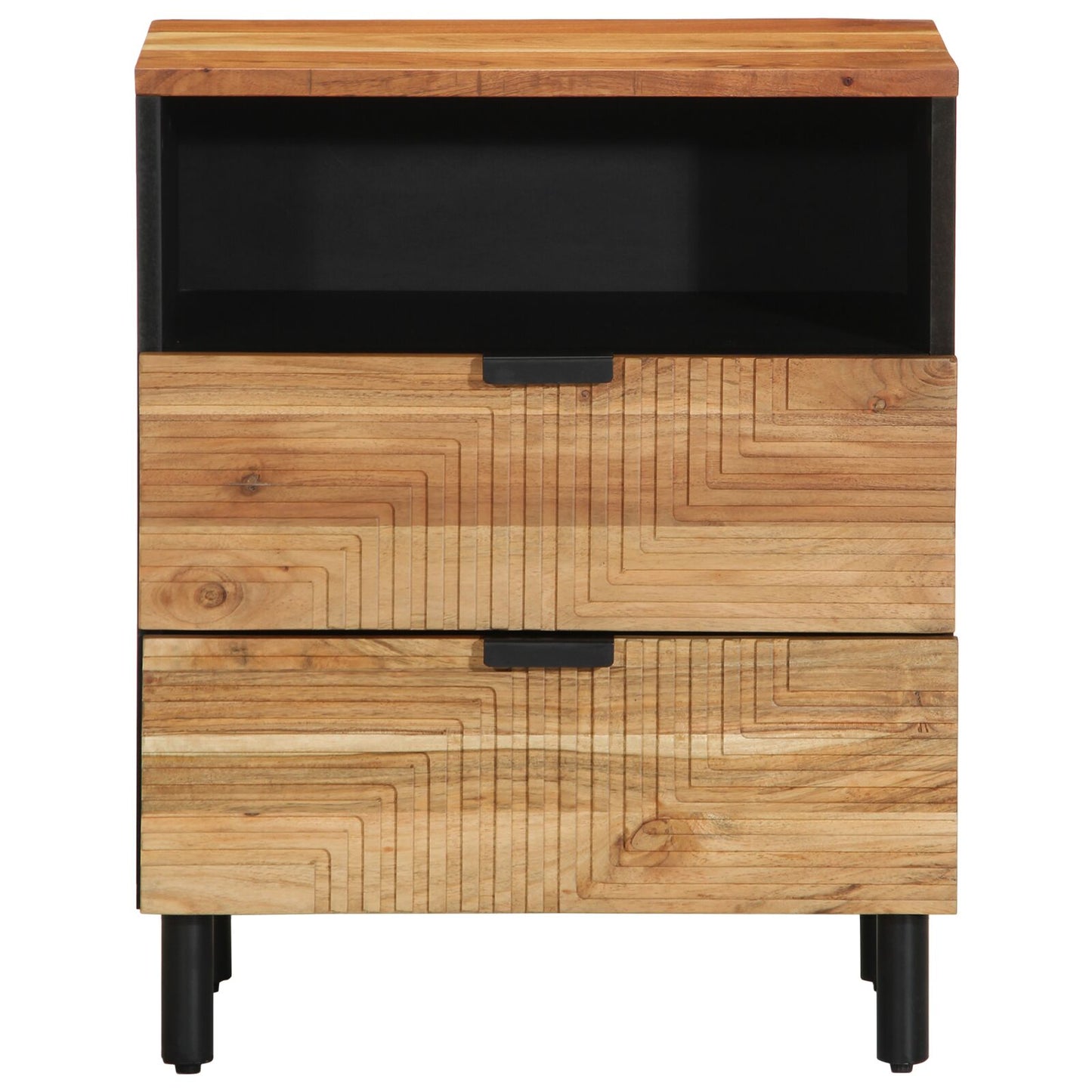 vidaXL Nachttisch 50x33x62 cm Massivholz Akazie