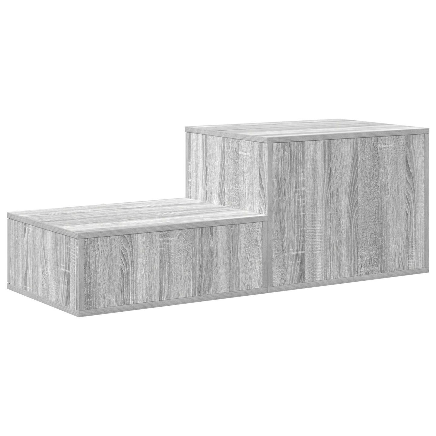 vidaXL Aufbewahrungsschrank Grau Sonoma 127x41x40 cm Ingenieurholz