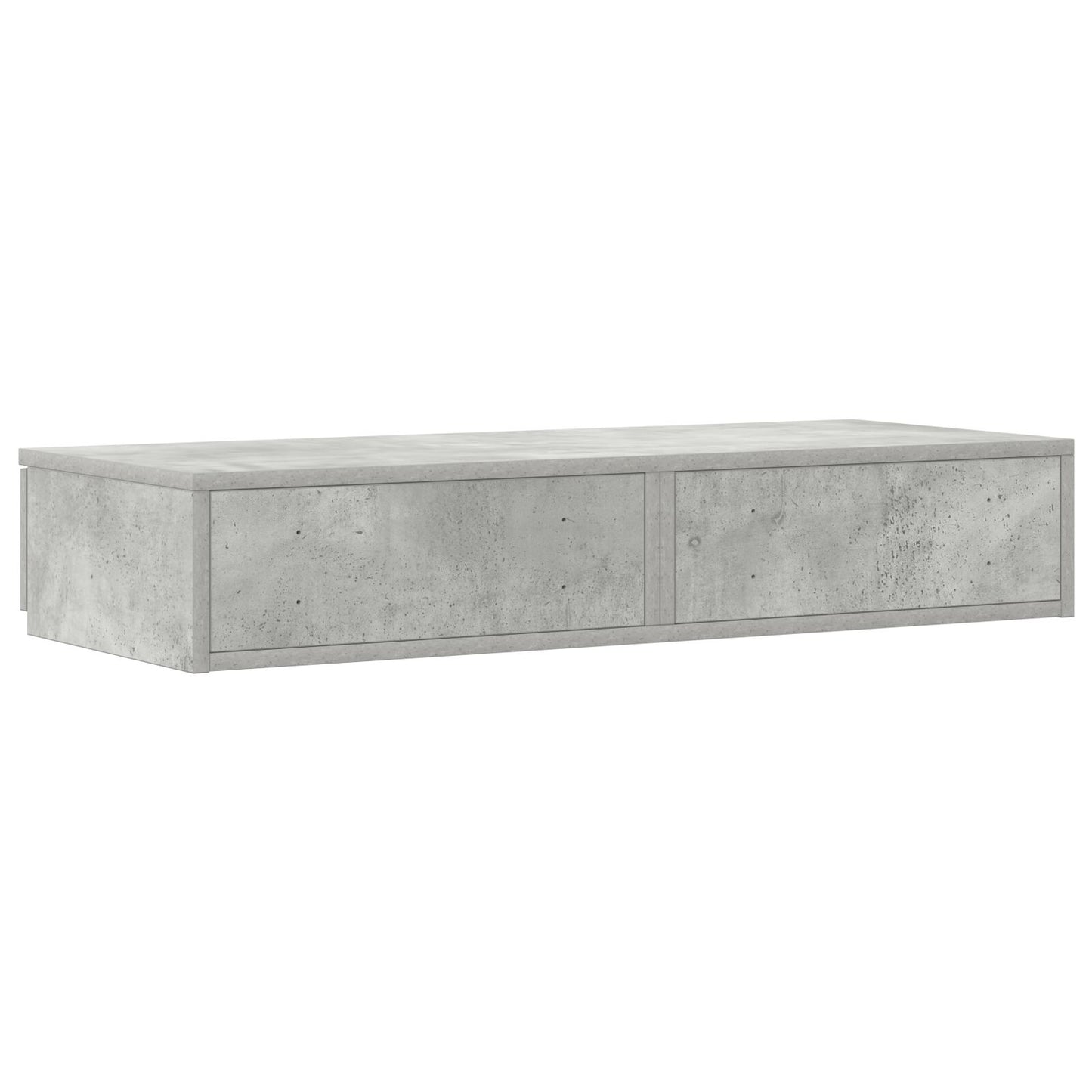 vidaXL Bettbeistellschränke Beton Grau 80x36,5x16,5 cm Spanplatte
