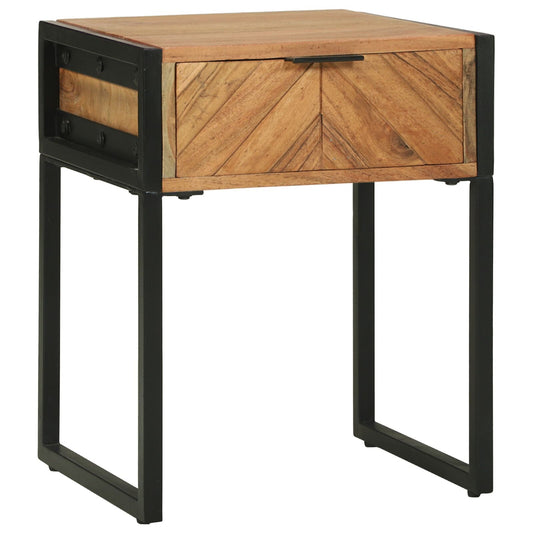 vidaXL Nachttisch 40x35x50 cm Massivholz Akazie