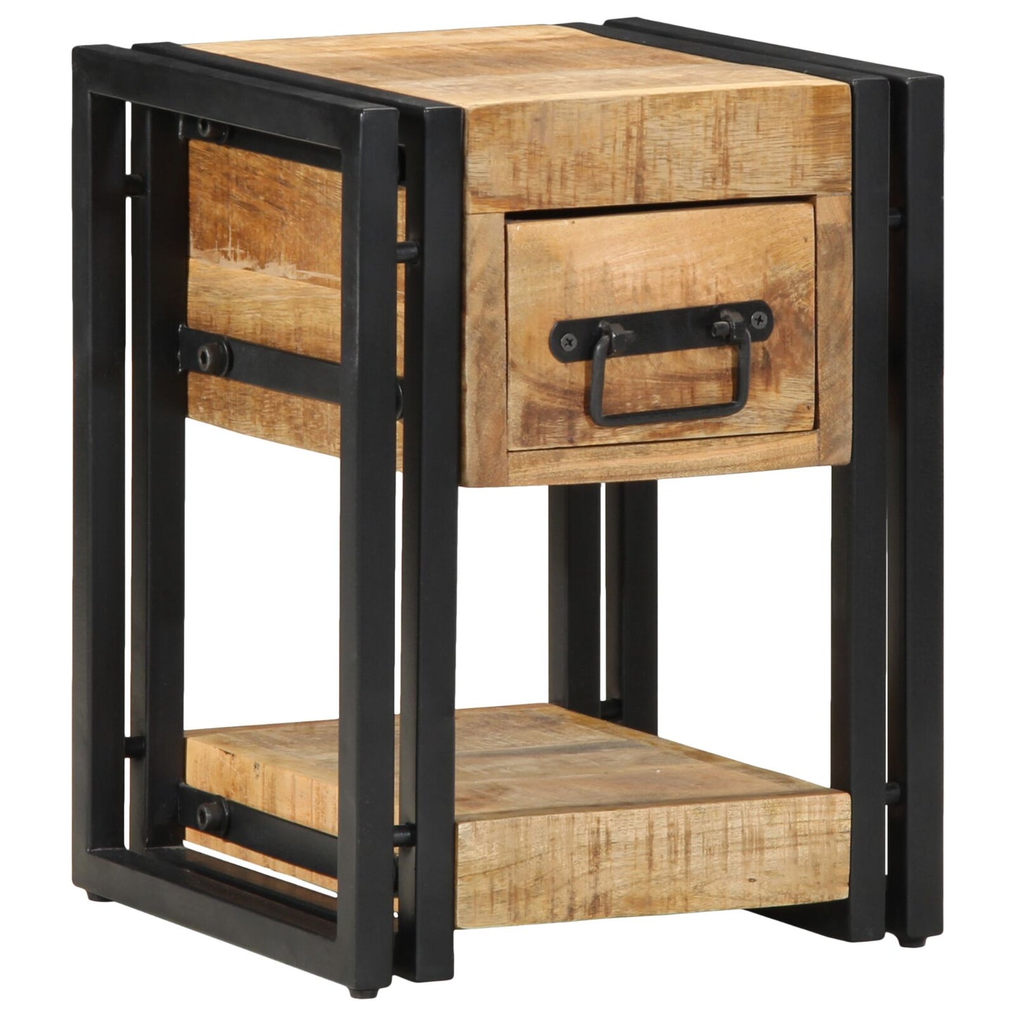 vidaXL Nachttisch 40x40x40 cm Massives Mangoholz