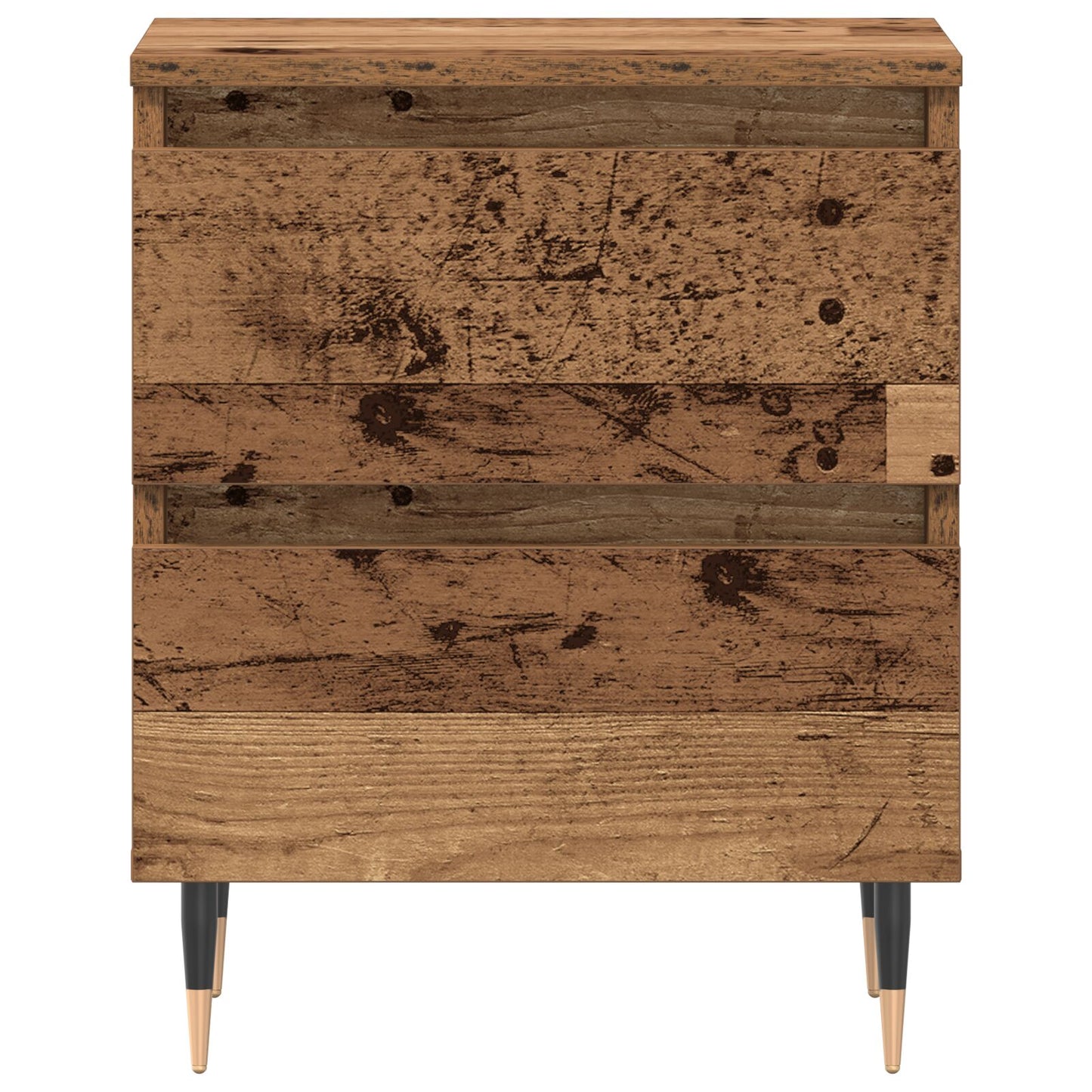 vidaXL Nachttische 2 Stück Alte Holz 40x35x50 cm Konstruktionsholz