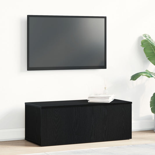 vidaXL TV-Schrank aus schwarzer Eiche, 80x34x30 cm, aus Holzwerkstoff