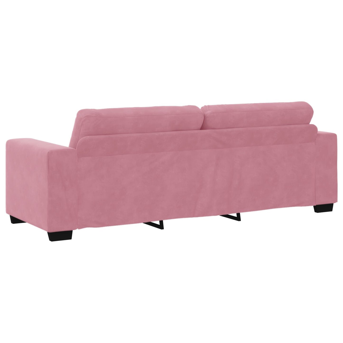 vidaXL 2-teilige Sofagarnitur mit Kissen in Rosa Samt