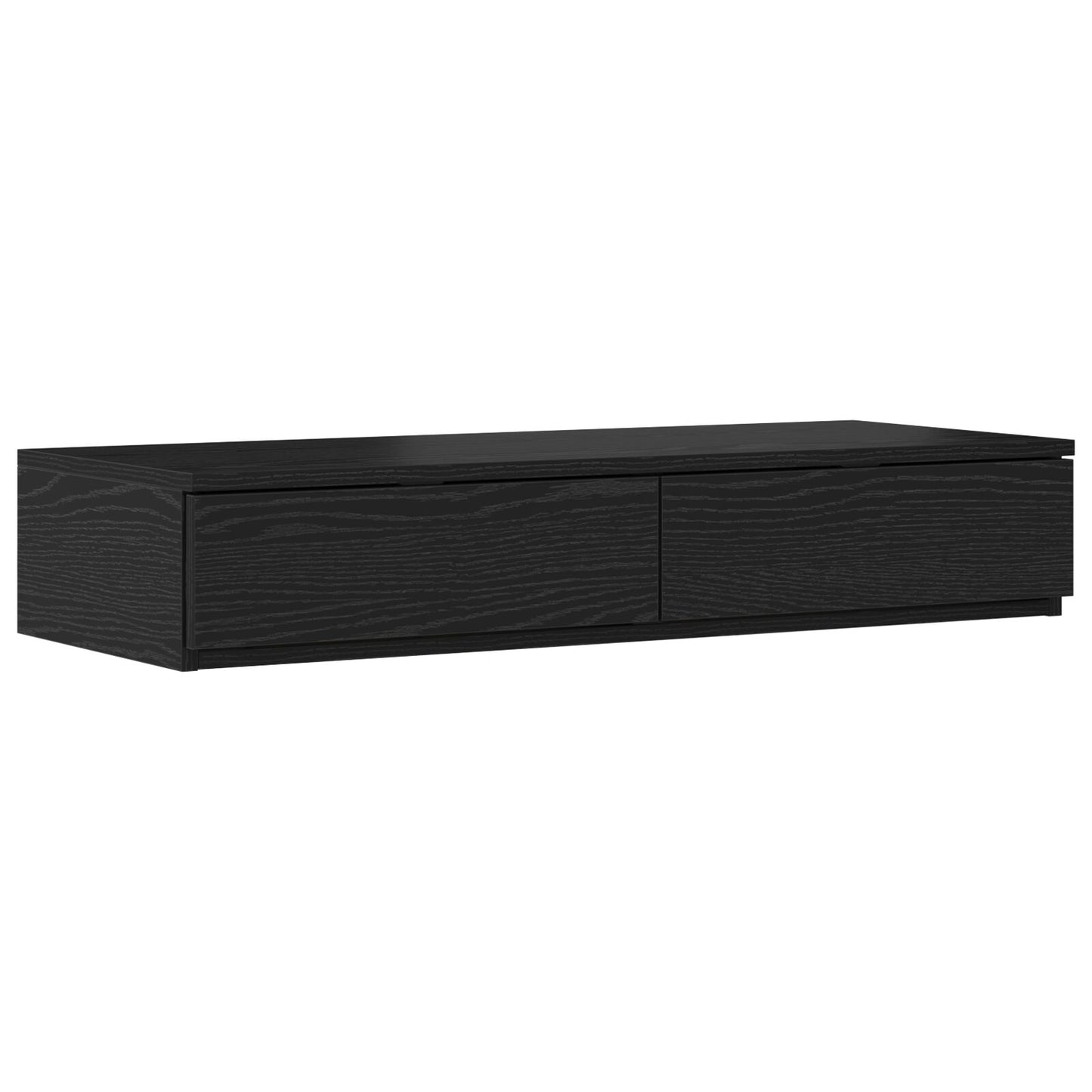 vidaXL Bett-Schubladen Schwarz 75x36,5x16,5 cm Holzwerkstoff