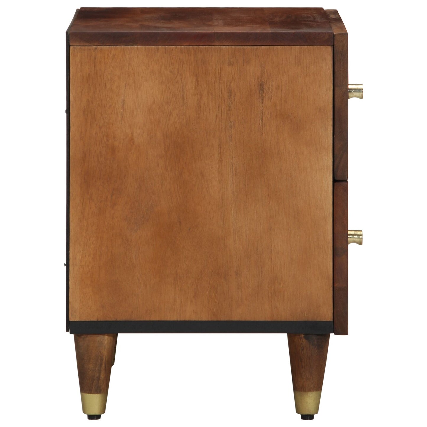vidaXL Nachttisch Honigbraun Solides Sheeshamholz 40 x 33 x 46 cm