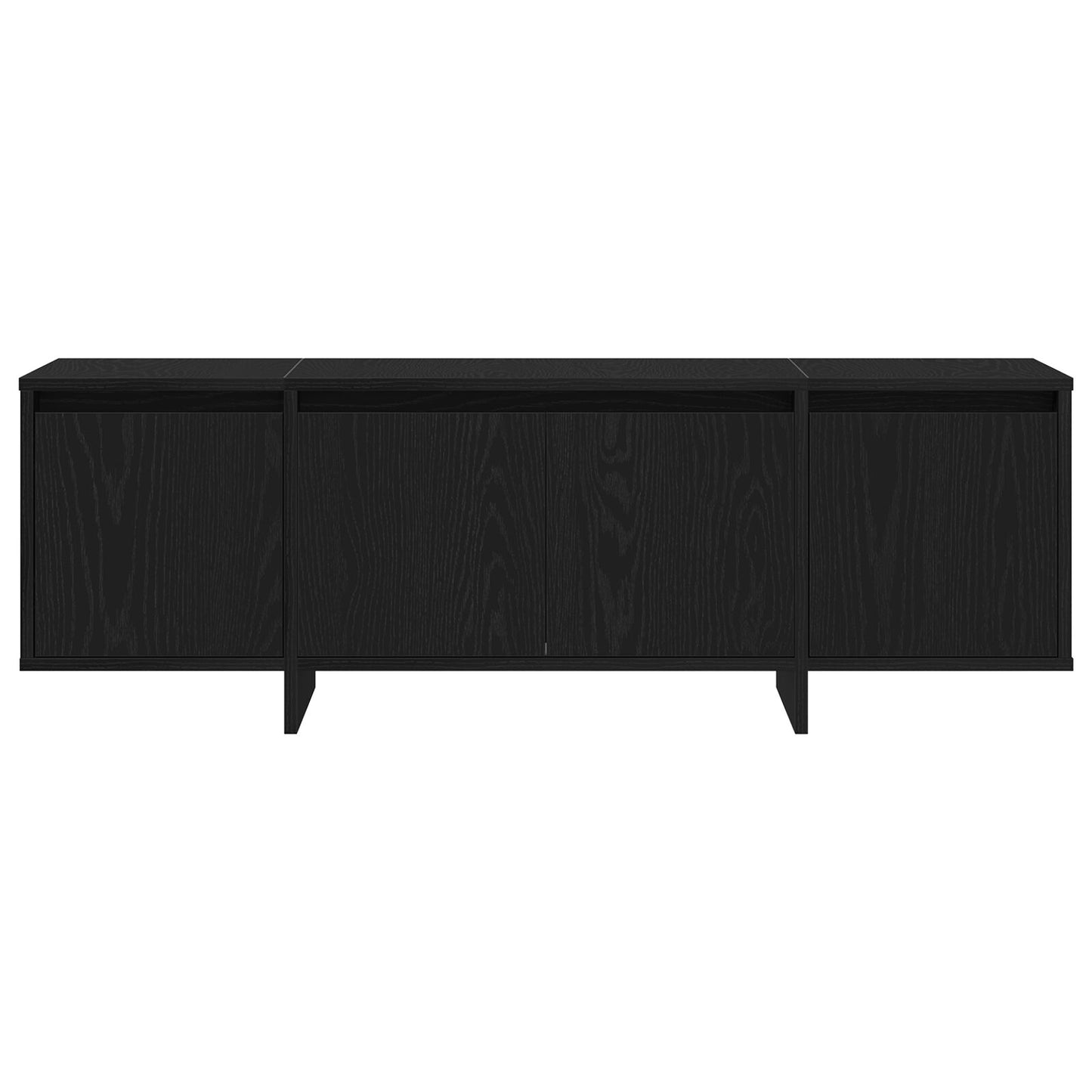 vidaXL TV-Schrank Schwarz Eiche 120x30x40,5 cm Holzwerkstoff