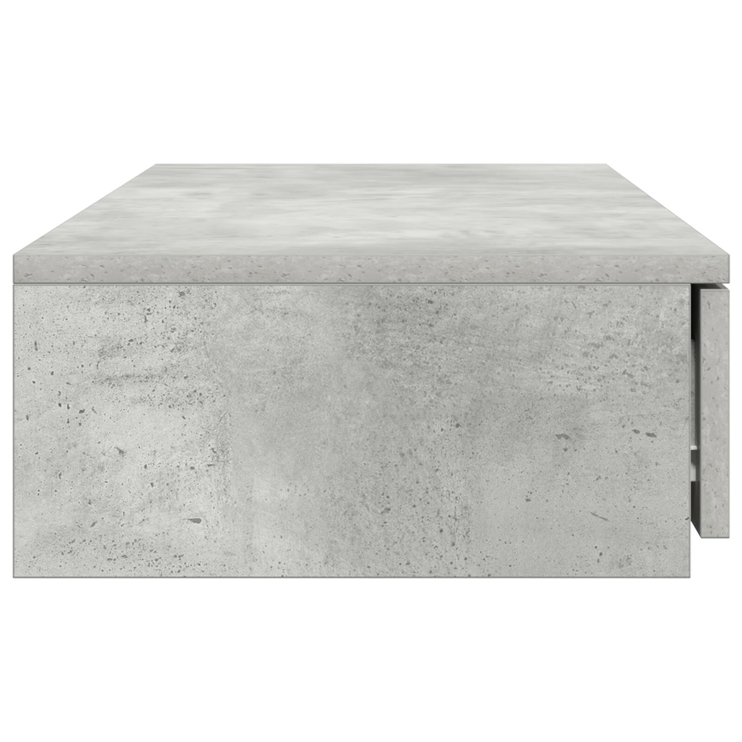 vidaXL Bettbeistellschränke Beton Grau 80x36,5x16,5 cm Spanplatte