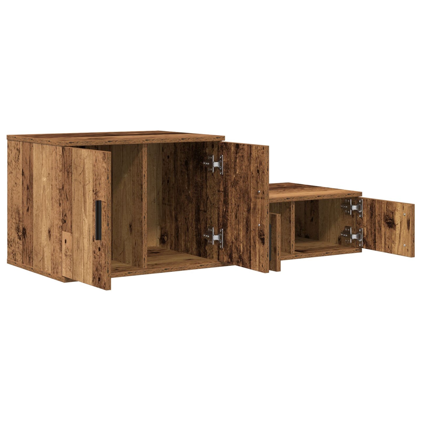 vidaXL Aufbewahrungsschrank Alteiche 127x41x40 cm Ingenieurholz