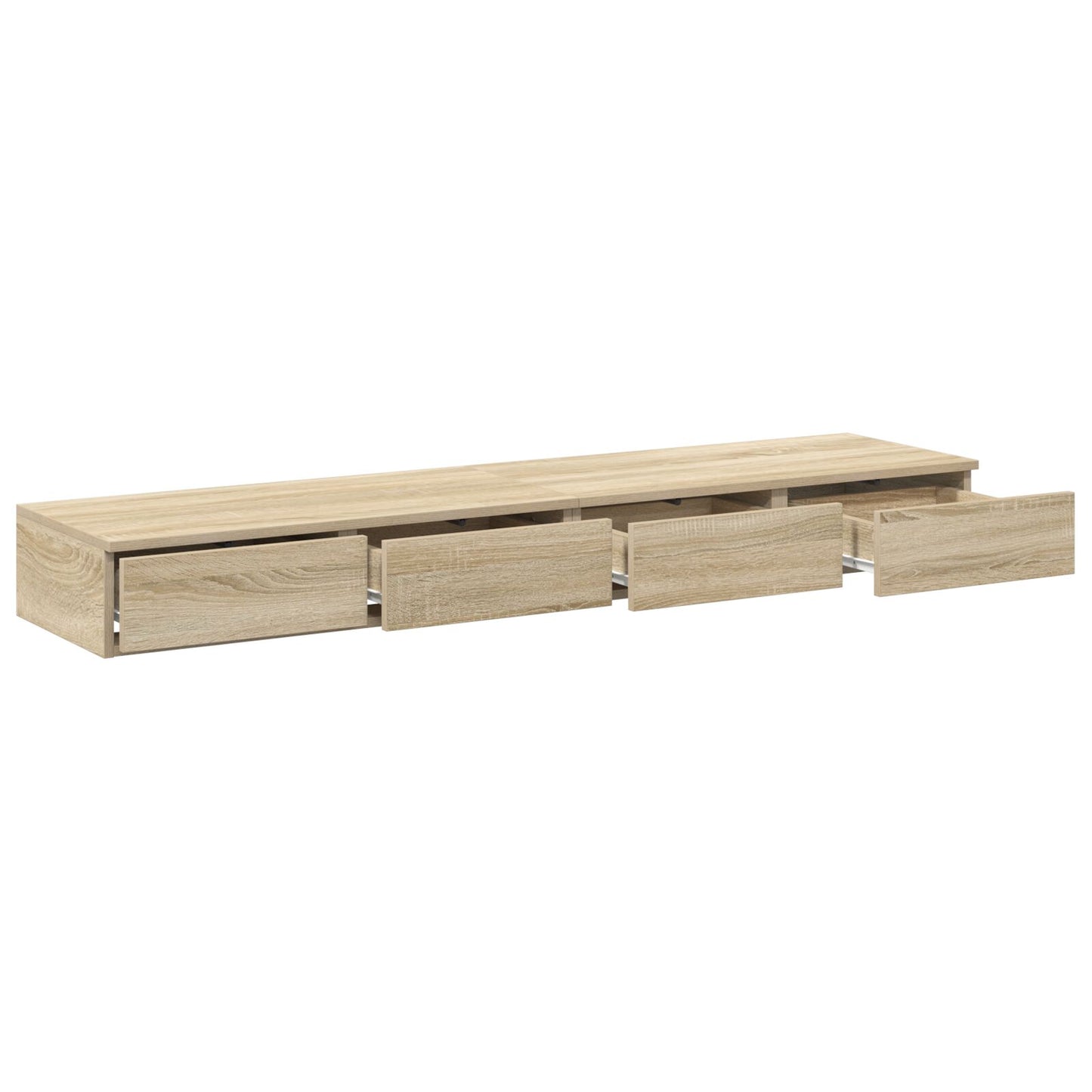 vidaXL Bettkommoden Sonoma Eiche 160x36,5x16,5 cm Holzwerkstoff