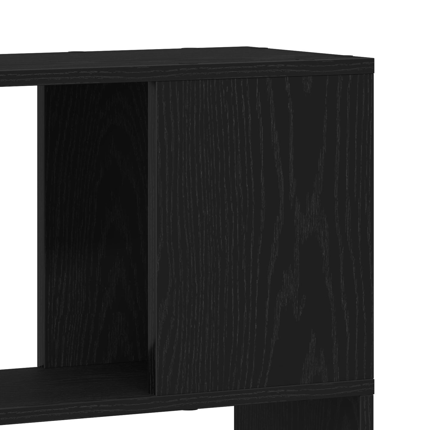 vidaXL Bücherregal Schwarz Eiche 80x24x186 cm Holzwerkstoff